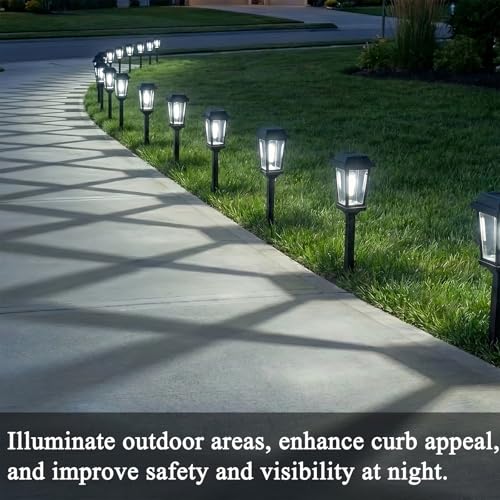 12 Pack Solar Lights Outdoor Pathway (12 Count)