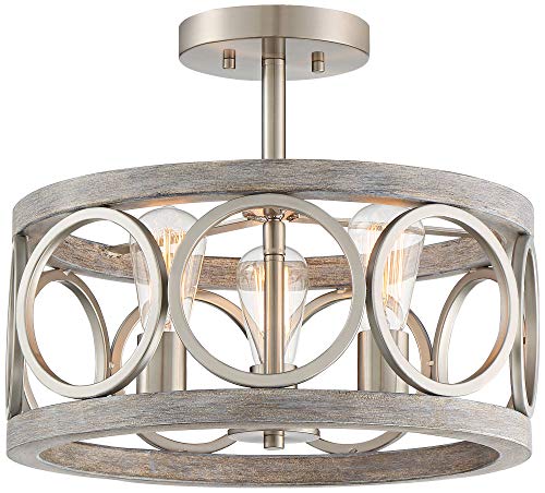 Salima 16" Wide Nickel Gray Wood 3