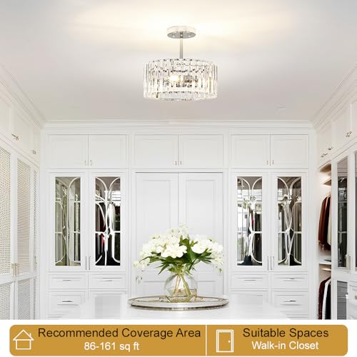 Modern Crystal Ceiling Light