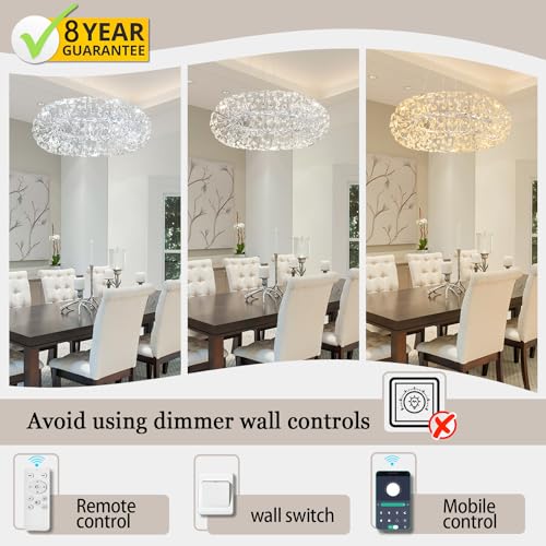 8 Light Dandelion Chandelier for Dining Room
