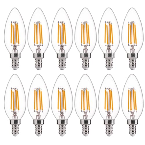60W Equivalent LED Candelabra Bulbs (12 Count)