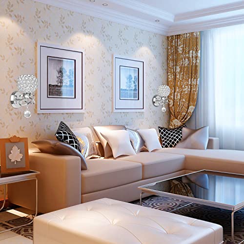 Crystal Wall Sconces Set of Two (2 Count)
