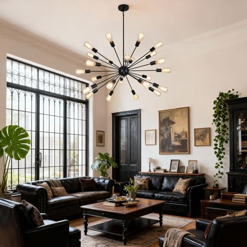 Large Black Chandelier