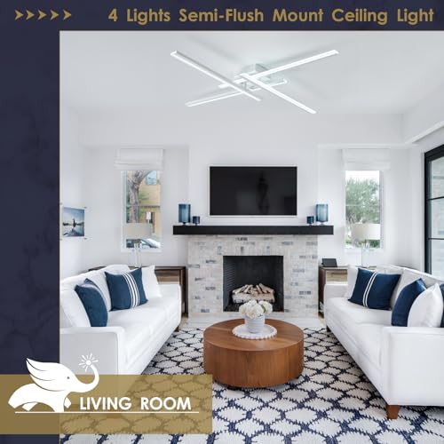 White Modern Led Chandelier 4