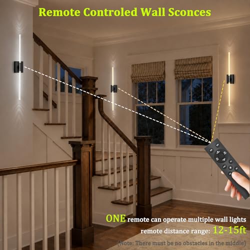Battery Operated Wall Sconces Set of 2 (2 Count)