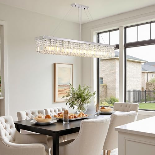 59 inch Modern Crystal Chandelier