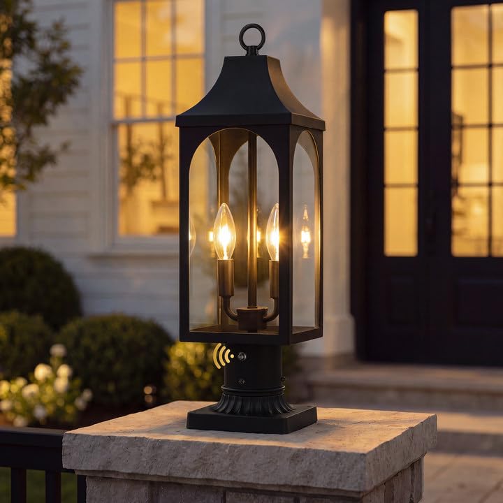 21.37 Inch Dusk to Dawn Outdoor Post Light