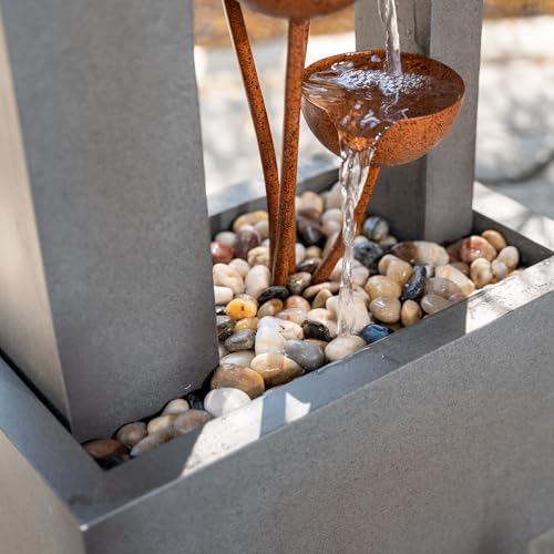 38 Inch Freestanding Sculptural Metal Multi