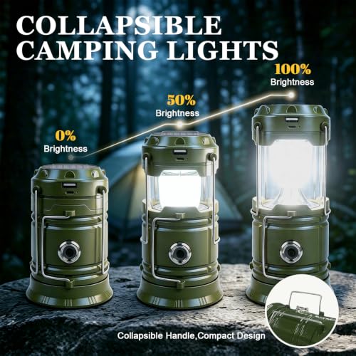 2 Pack Solar Camping Lantern (2 Count)