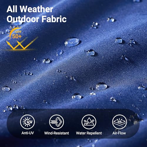15 Ft Umbrella Outdoor Patio Solar Lights With Base