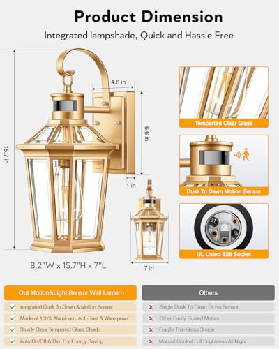 Outdoor Wall Lights (2 Count)