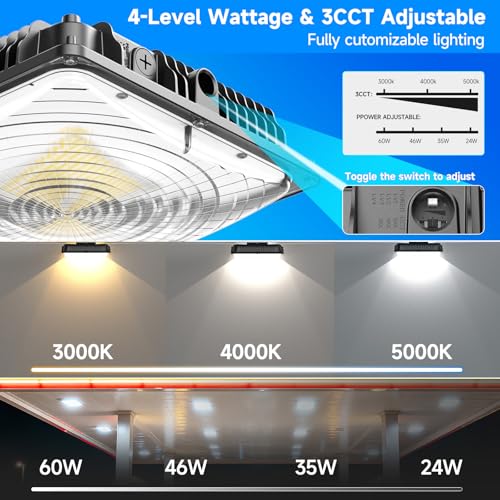 LED Canopy Light 60W (60W 1PACK ADJUSTABLE)