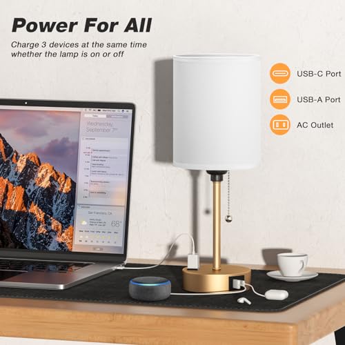 Small Bedside Lamp for Nightstand