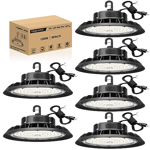 UFO LED High Bay Light 150W 6 Pack (6 Count)