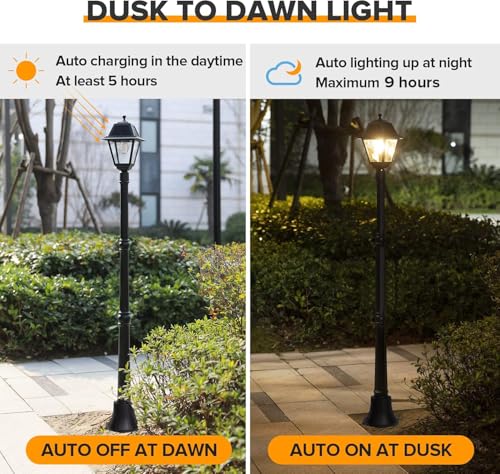82" LED Post Solar Light