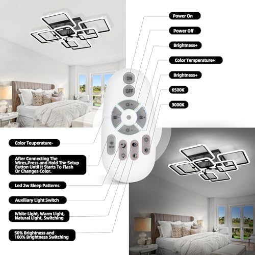 Dimmable Modern LED Ceiling Light 8