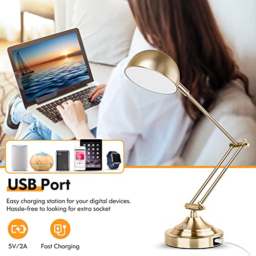 Architect Gold Desk Lamp