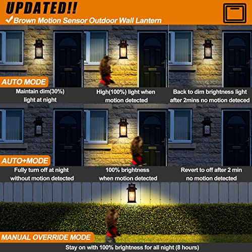 Motion Sensor Outdoor Wall Light Fixture