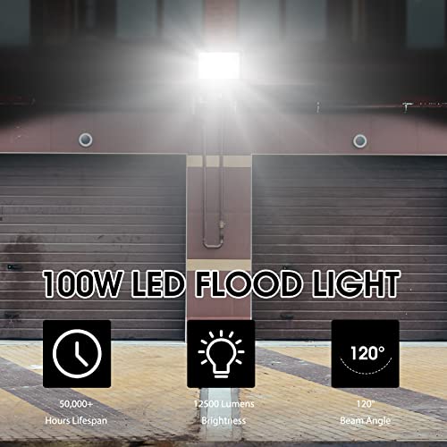 4 Pack 100W LED Flood Light (4 Count)