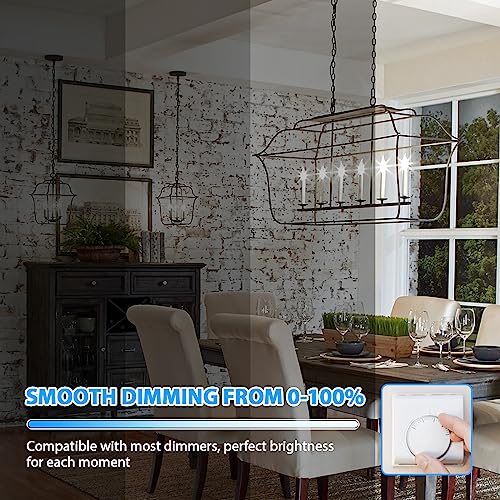 24 Pack 4W 460 Lumen Dimmable E12 LED Candelabra Bulbs (24 Count)