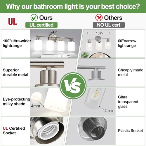 4 Light Bathroom Light Fixtures