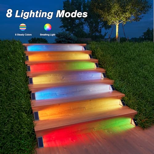 Solar Stair Lights 12 Pack (12 Count)