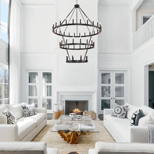 53" Large Chandelier for High Ceilings 3