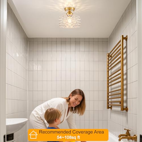 Small Semi Flush Mount Ceiling Light Fixture