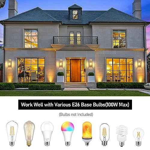 Outdoor Wall Light Fixtures (2 Count)