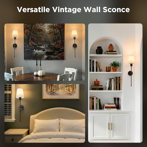 Battery Operated Wall Sconces Set of 2 (2 Count)