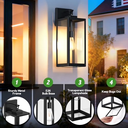 20" Large Outdoor Wall Lights (2 Count)