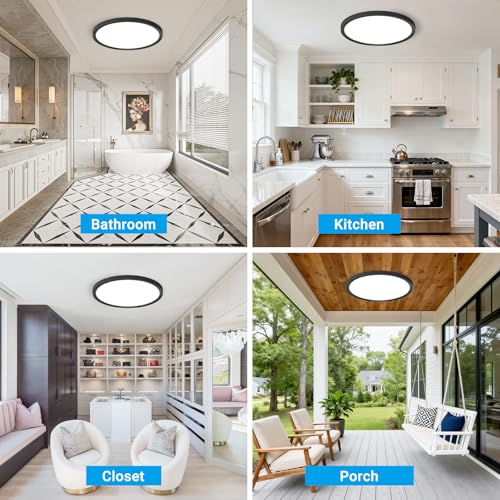 2 Pack LED Flush Mount Ceiling Light (2 Count)