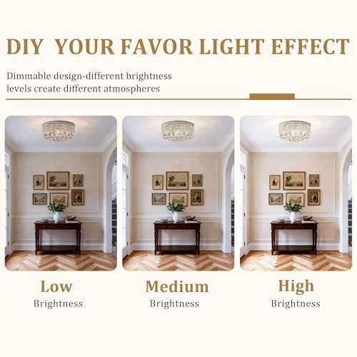 4 Lights Crystal Chandelier