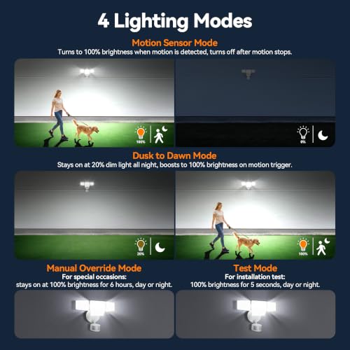 85W 10000LM Motion Sensor Outdoor Lights