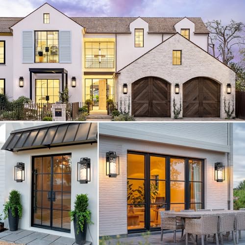 2 Pack 15" Modern Outdoor Wall Lights (2 Count)
