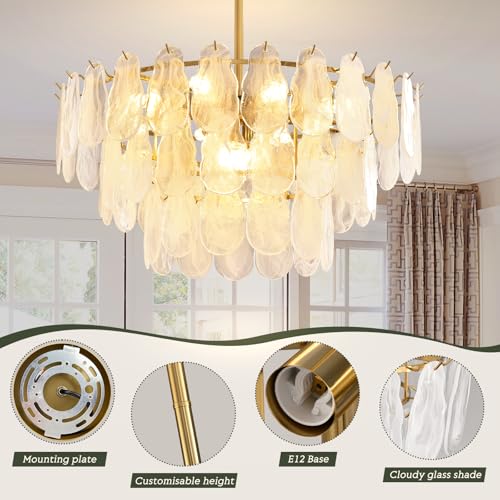 Modern Large Gold Chandeliers
