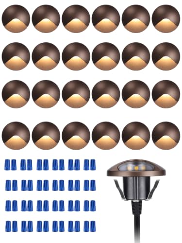 24 Pack Recessed Low Voltage LED Deck Light Anti (24 Count)