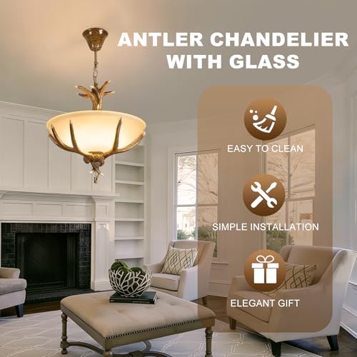 Antler Chandelier 3