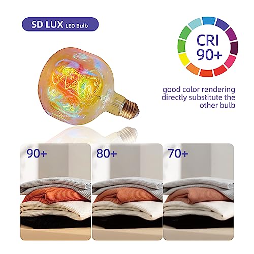 G150 Large LED Globe Color Light Bulb Dimmable 5W250lm E26 2200K 1PC