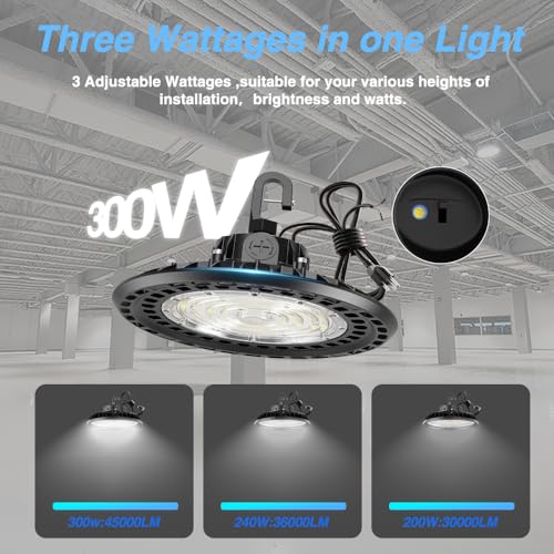4 Packs 300W High Bay LED Lights