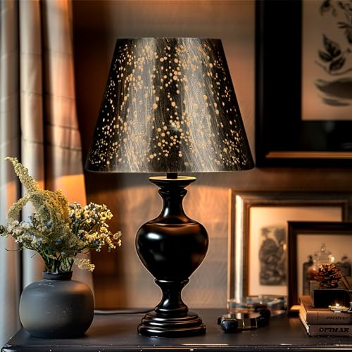 Etched Starlight Metal Lamp Shade set of 2