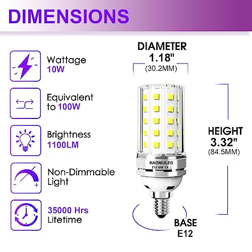 Light Bulb 10W 5000K Cool Daylight White (3 Count)