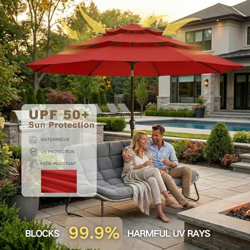 10ft 3 Tier Patio Umbrella