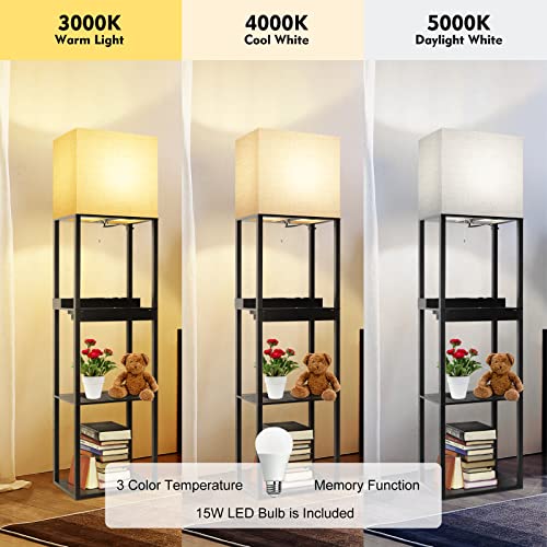 Plus Charging Station Floor Lamp with Wireless Charger