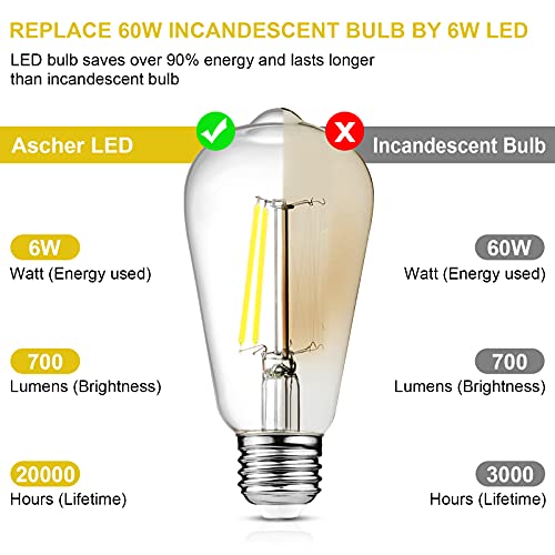 Vintage LED Edison Bulbs (4 Count)