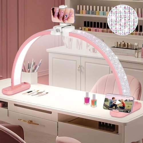 Super Large 31in Half Moon Light for Nail Desk