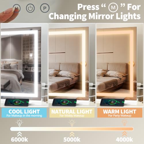 23" x 18" Vanity Mirror with Lights