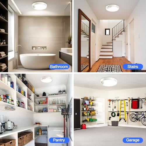 3 Color Temperature Rechargeable Motion Sensor Ceiling Light