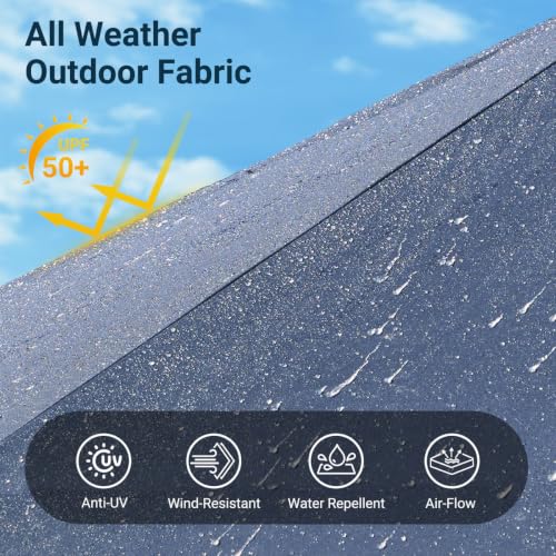 14.5 Ft x 8.5 Ft Rectangular Market Umbrella with Color