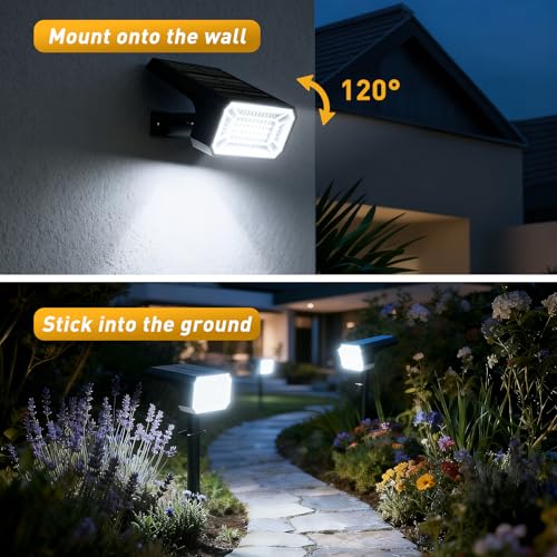 Solar Spot Lights Outdoor (4 Count)